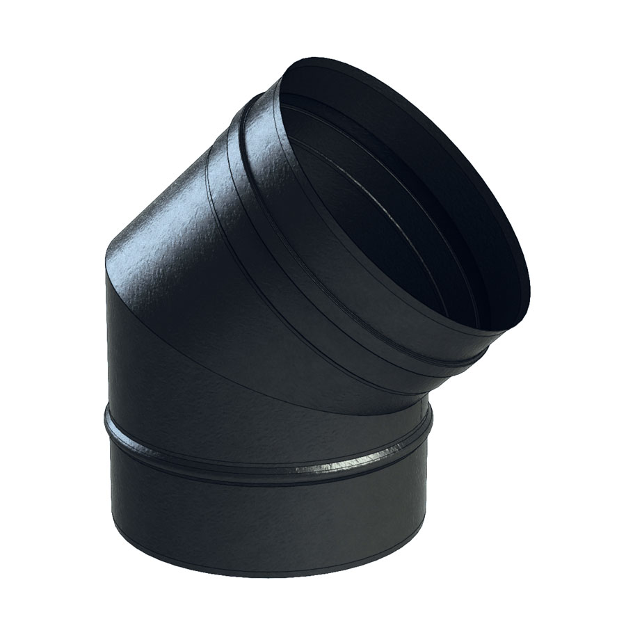 EWPE Black 45 degree bend