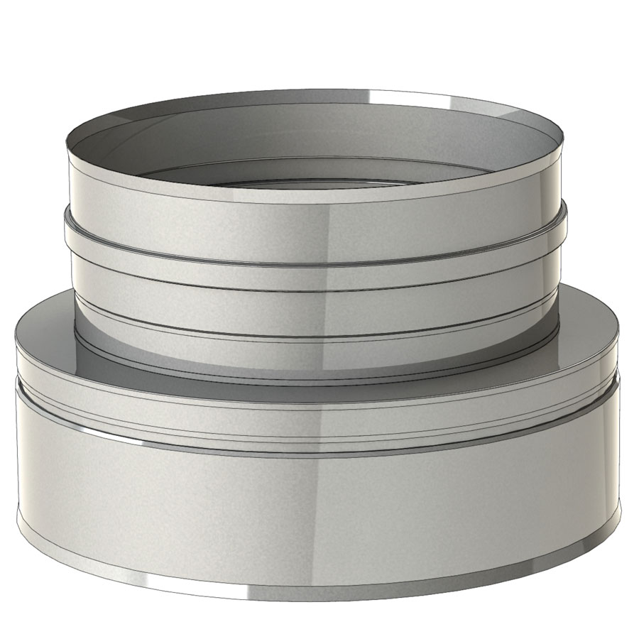 EW insulated stainless steel to stainless steel adapter