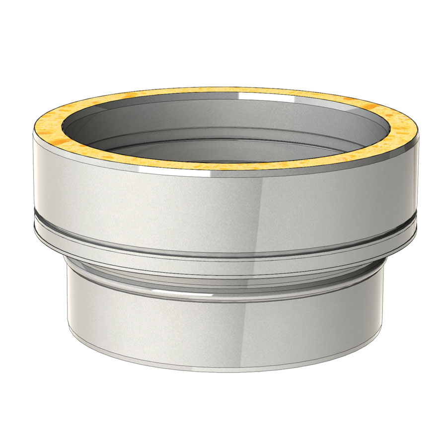 EWPE stainless steel to double wall adapter