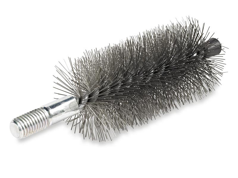 Simple helix chimney sweep brush