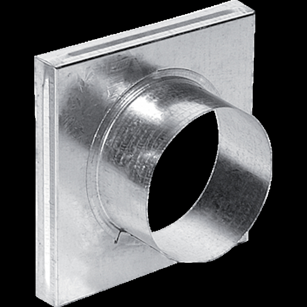 connector round to square 17 x 17 cm ducting