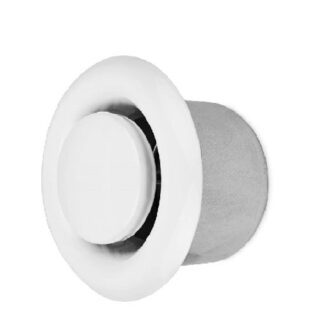 Round adjustable air diffuser metal